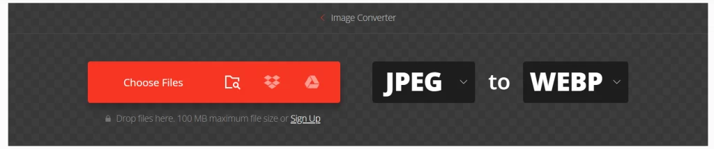 convertio image upload fields