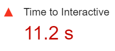 11.2 second time to interactive